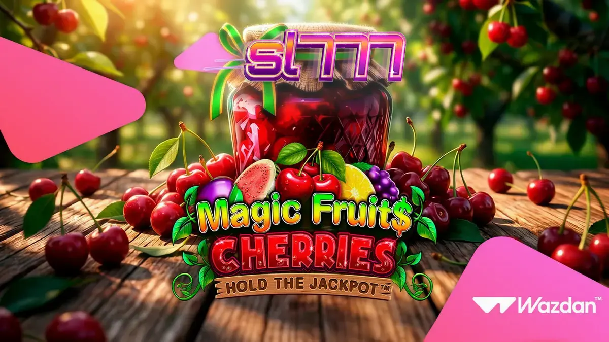 Tampilan visual slot Magic Fruit$: Cherries dengan simbol buah klasik
